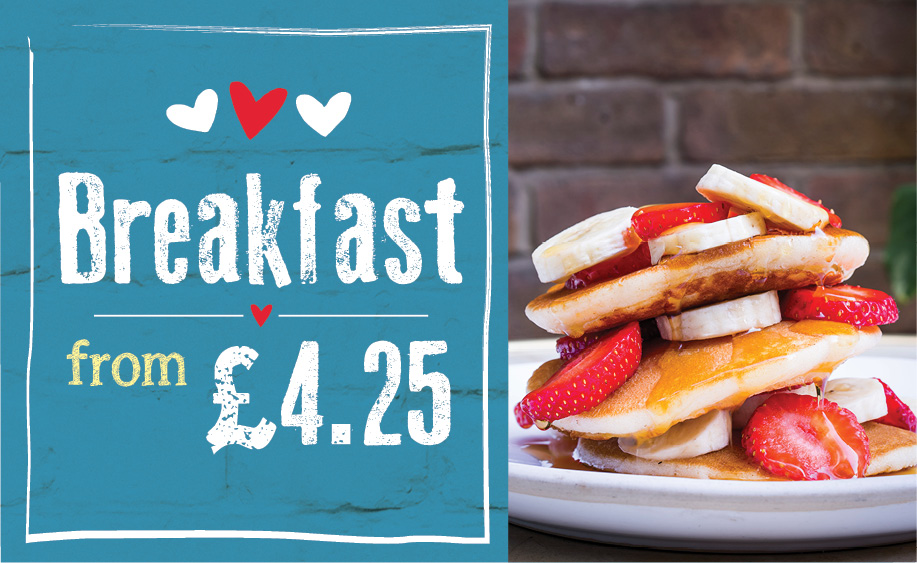 Breakfast from £4.25