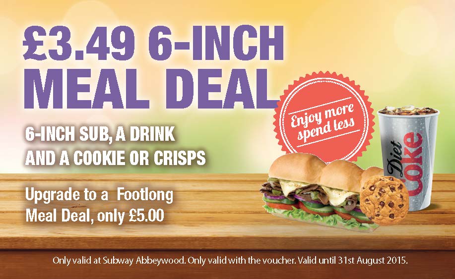 £3.49 6-Inch Meal Deal